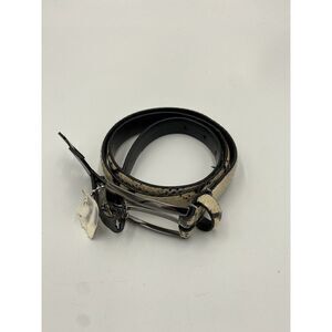 WCM New York Women's‎ Italian Calf Skin Leather Lined Snake Print Belt